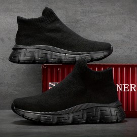 Men's Sock Shoes Slip-on Sneakers - Athletic Shoes - Lightweight And Breathable Walking Shoes